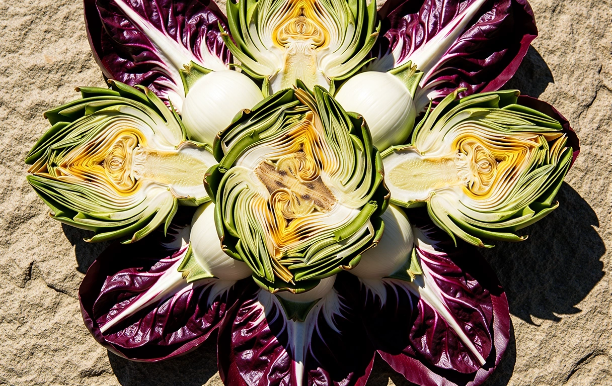 Seasonal vegetable mosaic